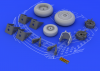 Eduard 648053 Su-27 wheels 1/48 (Academy)